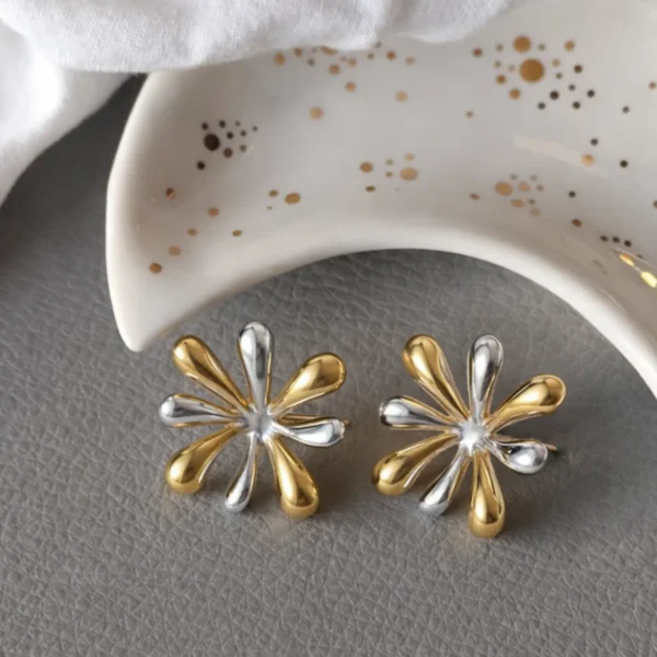 Twilight Gold & Silver Earrings