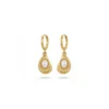 Golden Avocado Pearl Earrings– 18K Gold Plated