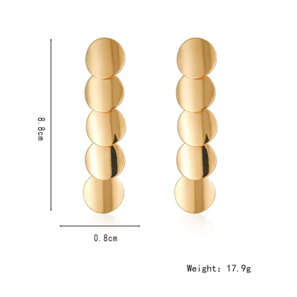 Daisy Dangle Statement Earrings– 18K Gold Plated