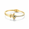 Emma Evil Eye Bangle Bracelet– 18K Gold Plated