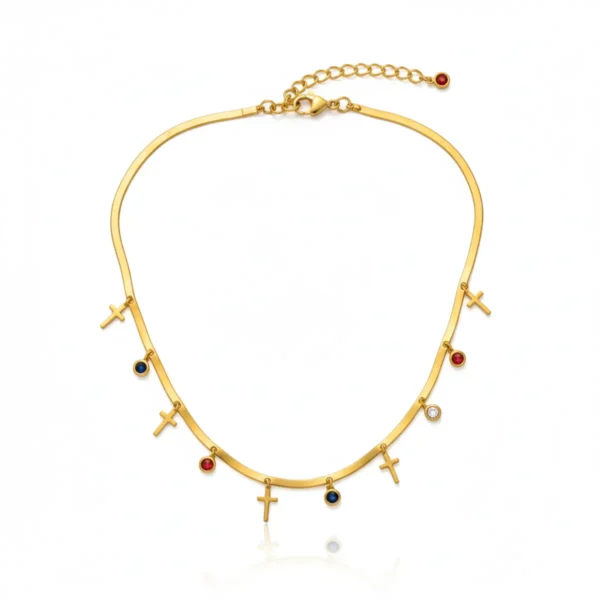 Faith Multicharm Necklace– 18K Gold Plated