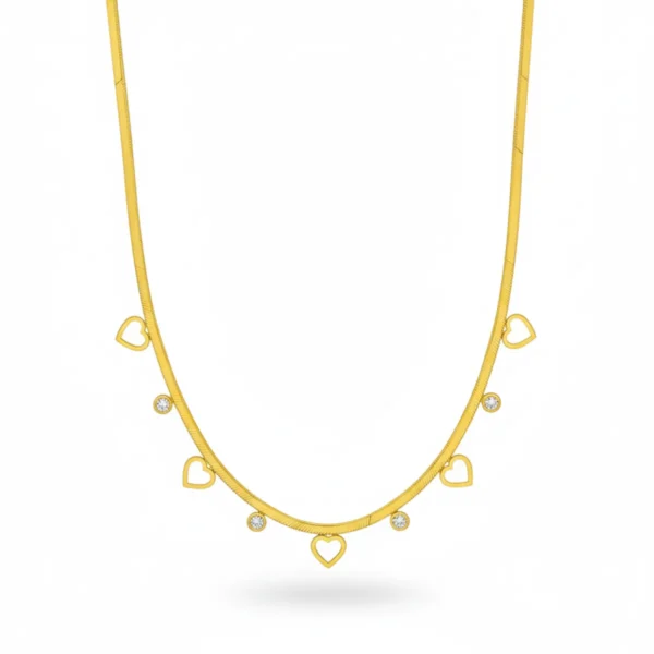 Angela Zircon Necklace– 18K Gold Plated