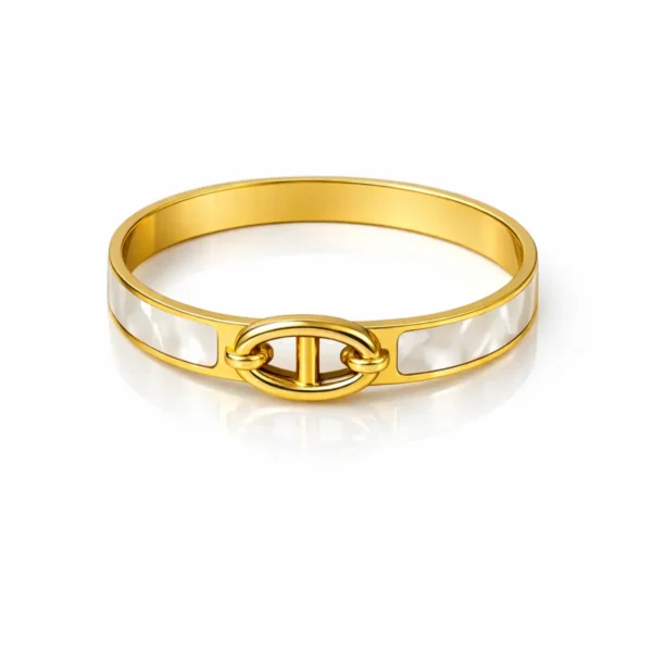 Ellie Luxury Bangle Bracelet– 18K Gold Plated