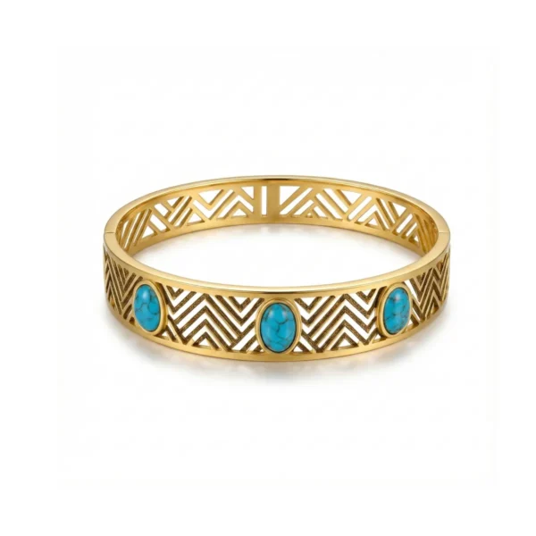 Raya Bangle Bracelet– 18K Gold Plated