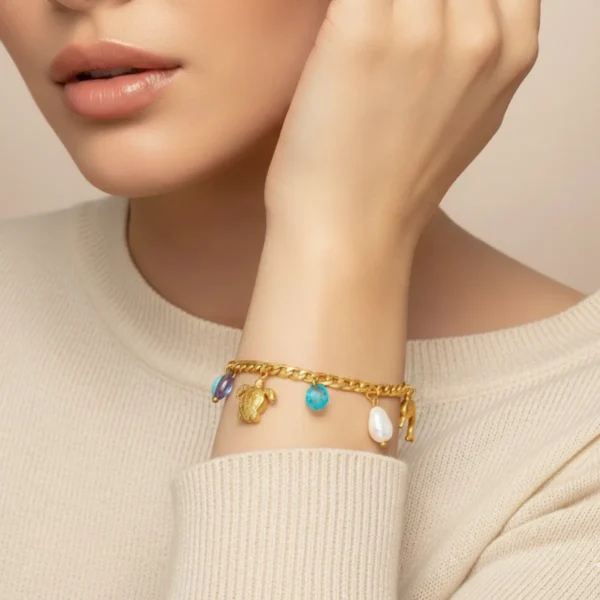 Turtle Charm Bracelet