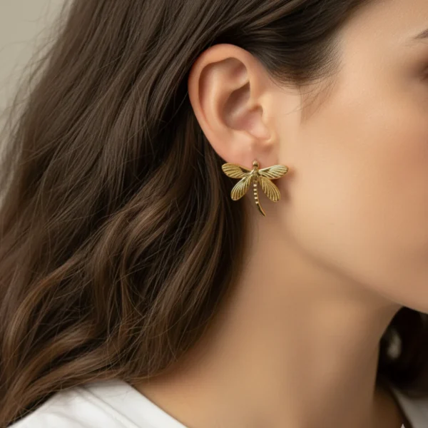 Dragonfly Dreams Earrings– 18K Gold Plated