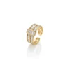 Zircon Marquise Adjustable Ring– 18K Gold Plated