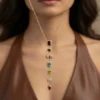 Long Y Multicolor Necklace – 18K Gold Plated
