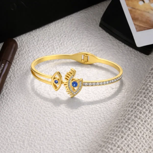 Emma Evil Eye Bangle Bracelet