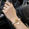Ellie Luxury Bangle Bracelet– 18K Gold Plated