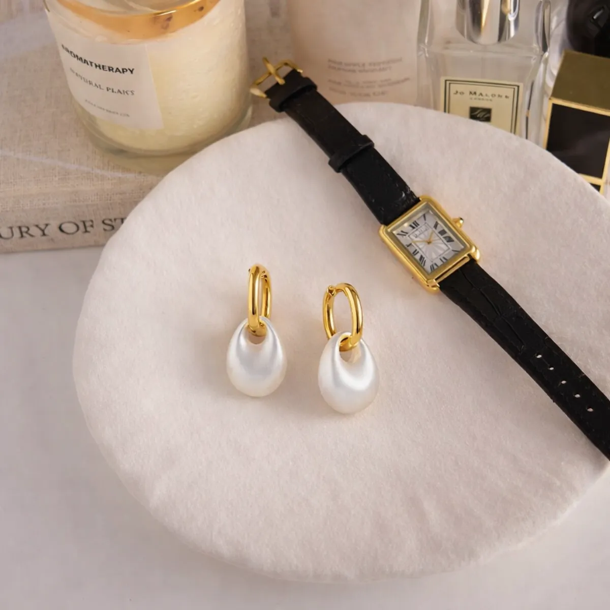 Luna Link Drop Earrings