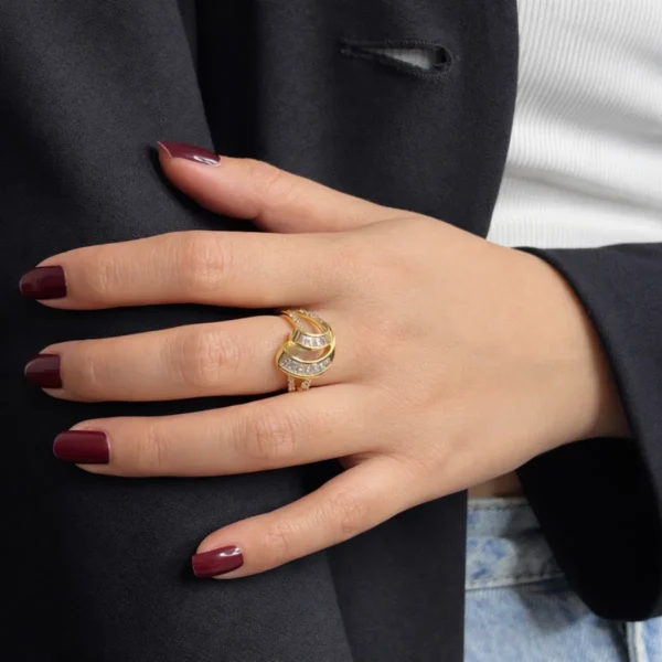 Melody Zircon Adjustable Ring