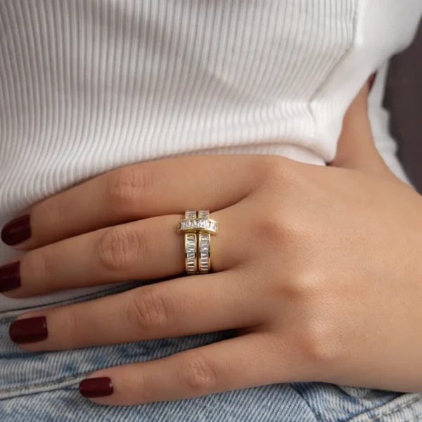 Zircon Marquise Adjustable Ring