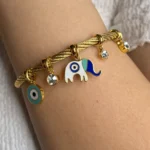 Elephant Charm Bracelet– 18K Gold Plated