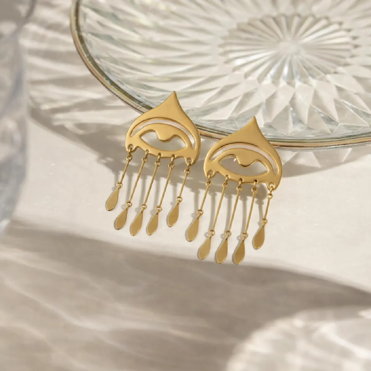 Olivia Statement Earrings – 18K Gold Plated