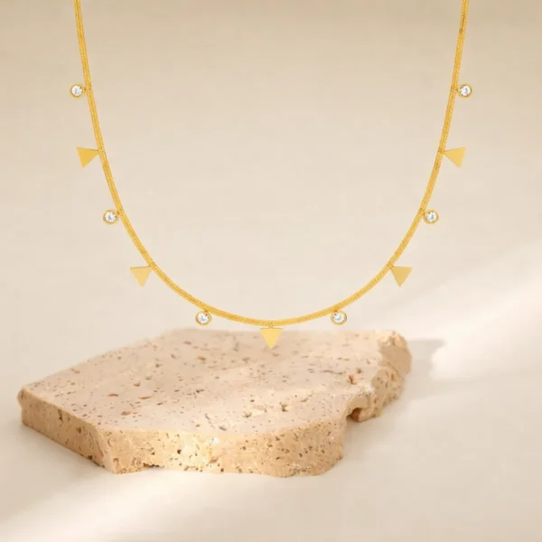 Maya Zircon Studded Necklace