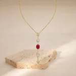 Ruby Y-Shaped Necklace