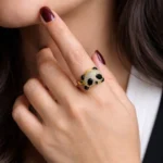 Panda Bling Zircon Adjustable Ring