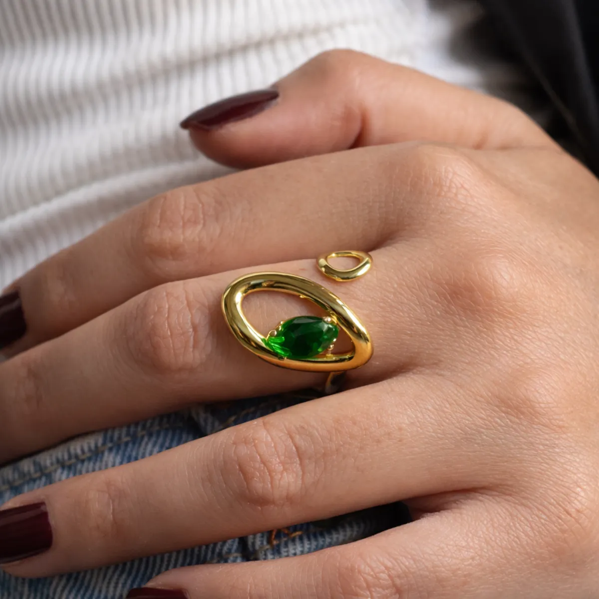 Cove Statement Adjustable Ring