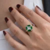Royal Green Zircon Ring