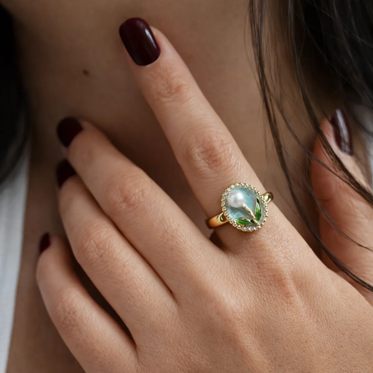 Pearl Queen Adjustable Ring