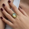 Vintage Mother of Pearl Adjustable Ring