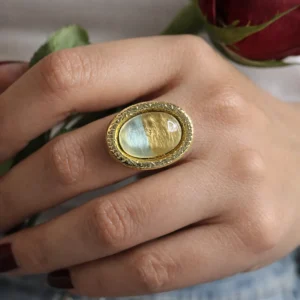 Vintage Mother of Pearl Adjustable Ring