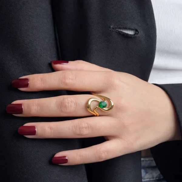 Leah Statement Adjustable Ring