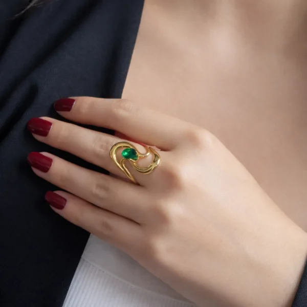 Leah Statement Adjustable Ring