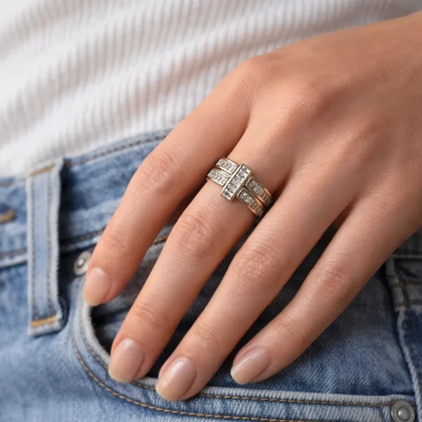 Zircon Marquise Adjustable Ring