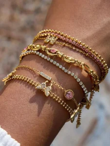 anti tarnish bracelet stack
